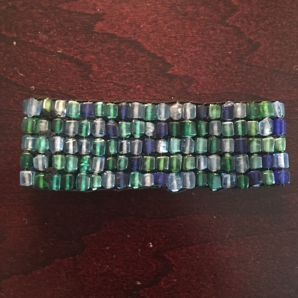 Glass Bead Stretch Bracelet
