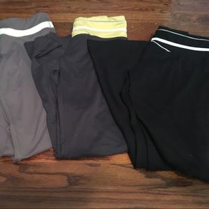 3 Pairs of workout pants