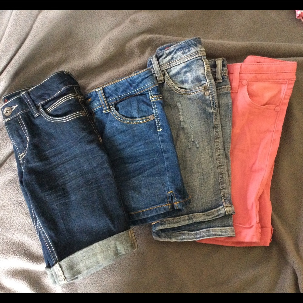 Bundle of Arizona girls denim shorts - size 7