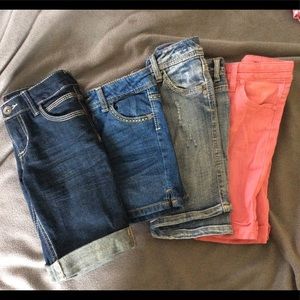 Bundle of Arizona girls denim shorts - size 7