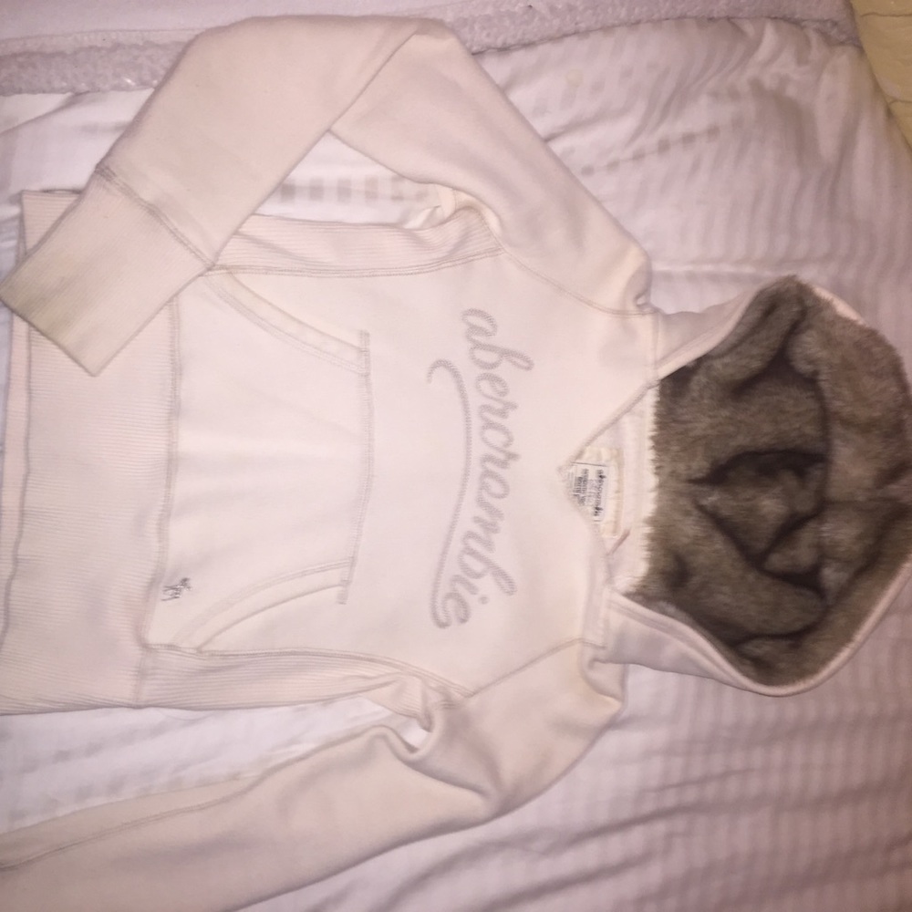 Abercrombie Kids faux fur hoodie