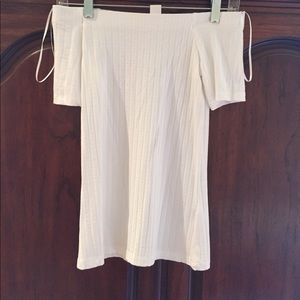 White off the shoulder top
