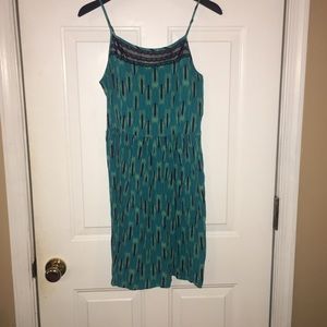 Peacock pattern dress