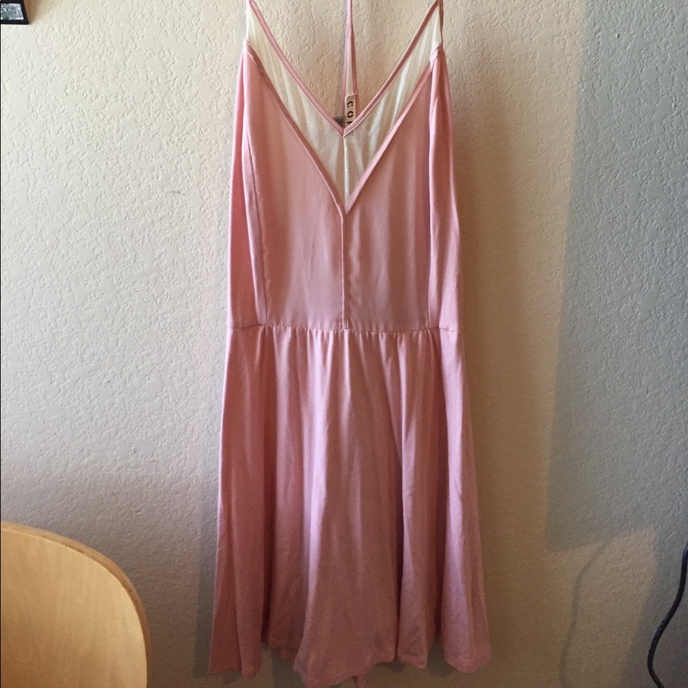 pink cope sundress