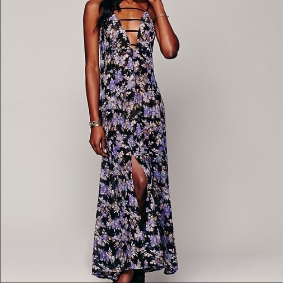 Free People Dresses & Skirts - Free People Floral Strappy Maxi Dress