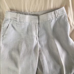 J Crew Linen cuffed trousers