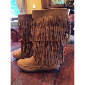 Moccasin Fringe Boots