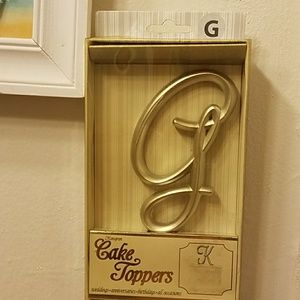 MONOGRAM CAKE TOPPER