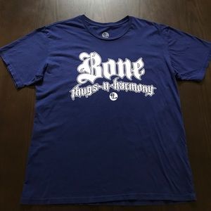 The Life Bone Thugs n Harmony navy blue T-shirt
