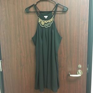 Stunning black flowy beaded dress