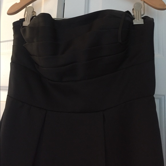 SALE Black Satin short dress - Picture 2 of 3