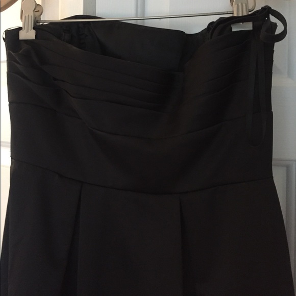 SALE Black Satin short dress - Picture 3 of 3