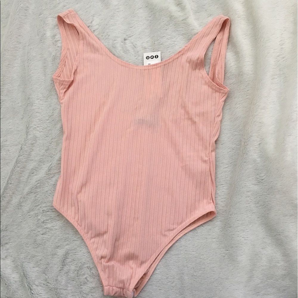 Light pink large NWT tank bodysuit