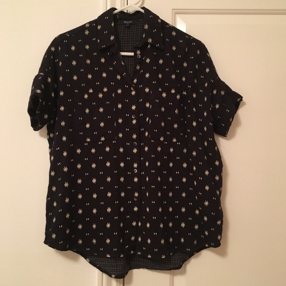 Madewell Courier Shirt in orsa print XXS