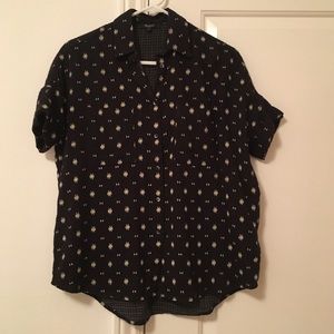 Madewell Courier Shirt in orsa print XXS