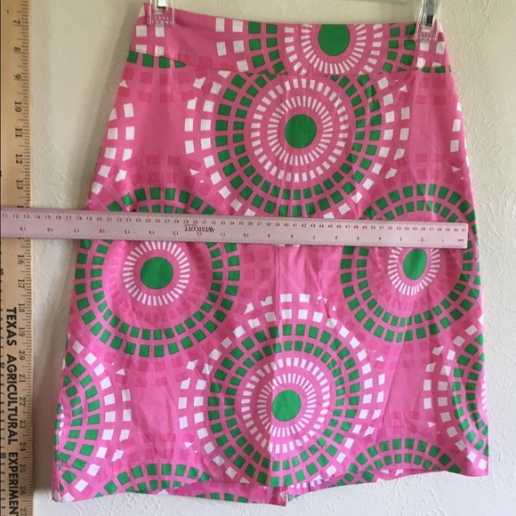 New nwt skirt hot pink green hippie preppy fabric - Picture 1 of 4