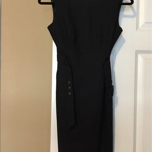 Banana Republic Black Sheath Dress With Belt