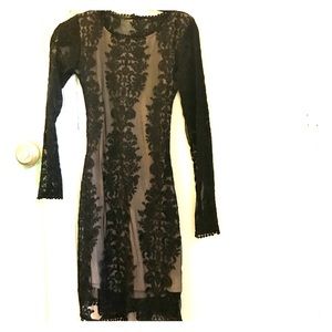 Lace dress with bare back