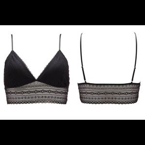 3x Black Lace Bralette - Charlotte Russe