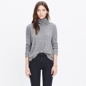 Madewell Whisper Cotton Turtleneck - burnt orange