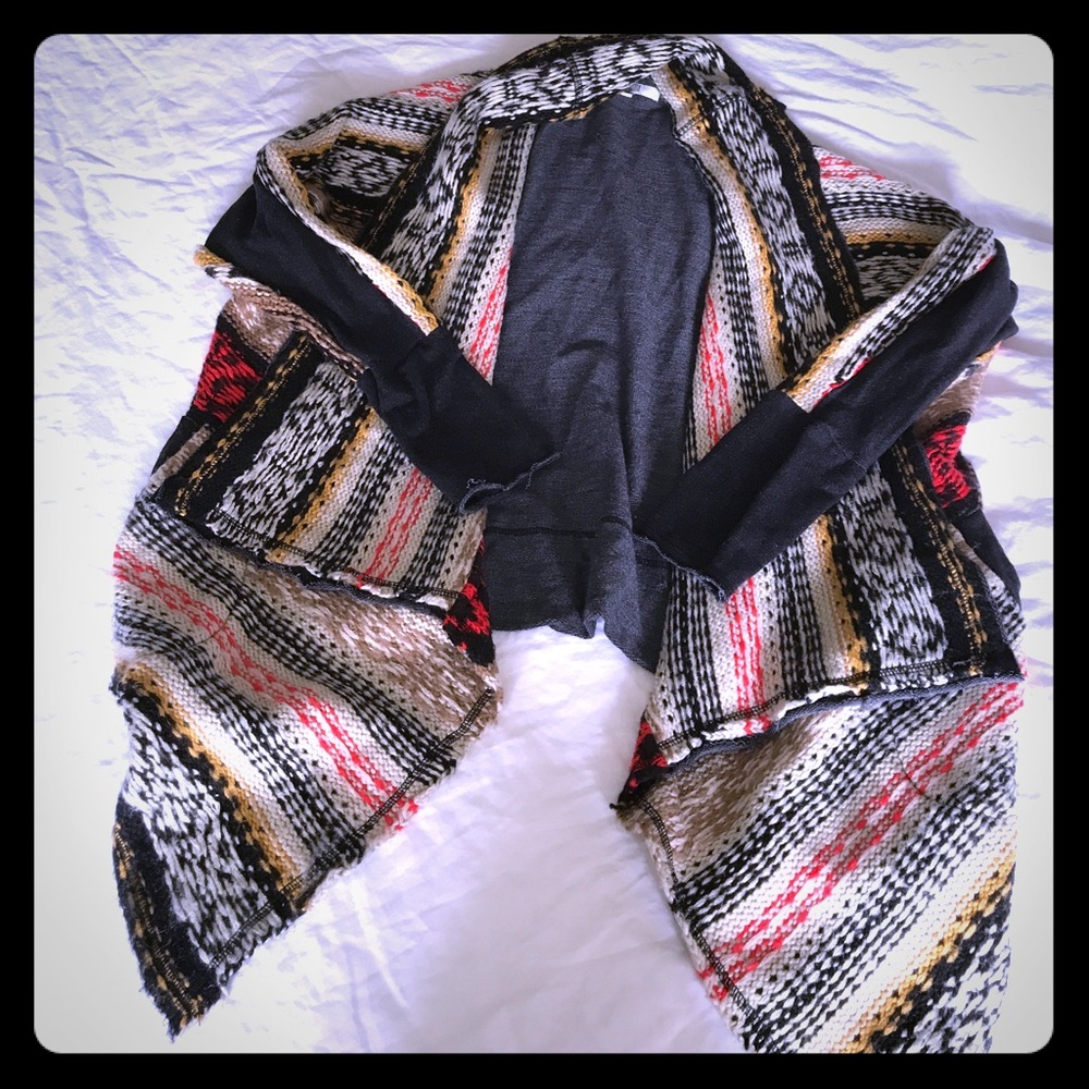 Open Sweater, knot colorful details