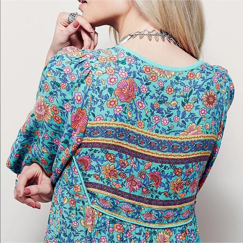 FolkTown Blossom Gypsy Dress - Picture 2 of 6