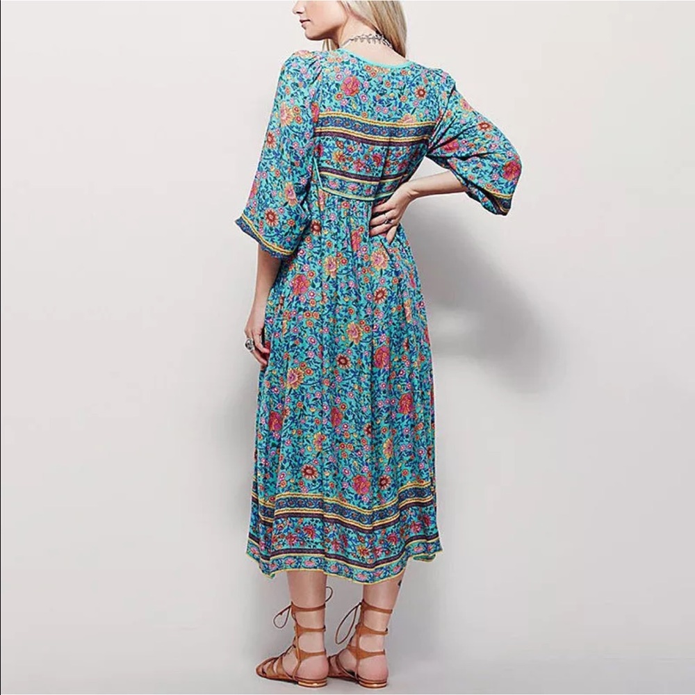 FolkTown Blossom Gypsy Dress - Picture 3 of 6