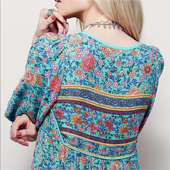 FolkTown Blossom Gypsy Dress - Picture 2 of 6