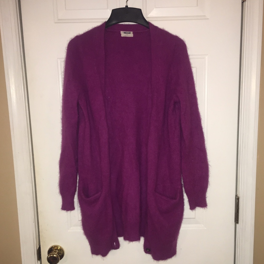 Purple Cashmere Cardigan
