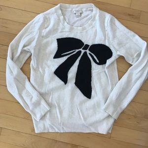 JCrew Wool mix bow cardigan