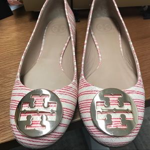 Authentic Tory Burch Leather Reva Ballet Flats