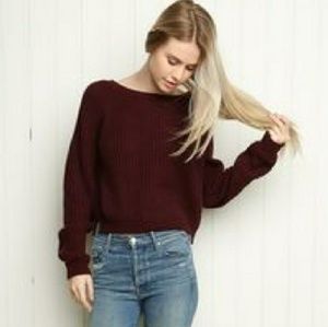 Maroon brandy sweater