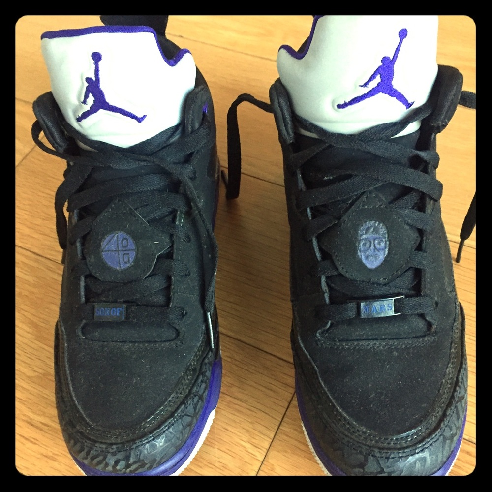 JORDAN Son of Mars Low - black/purple - 7Y / 8.5W