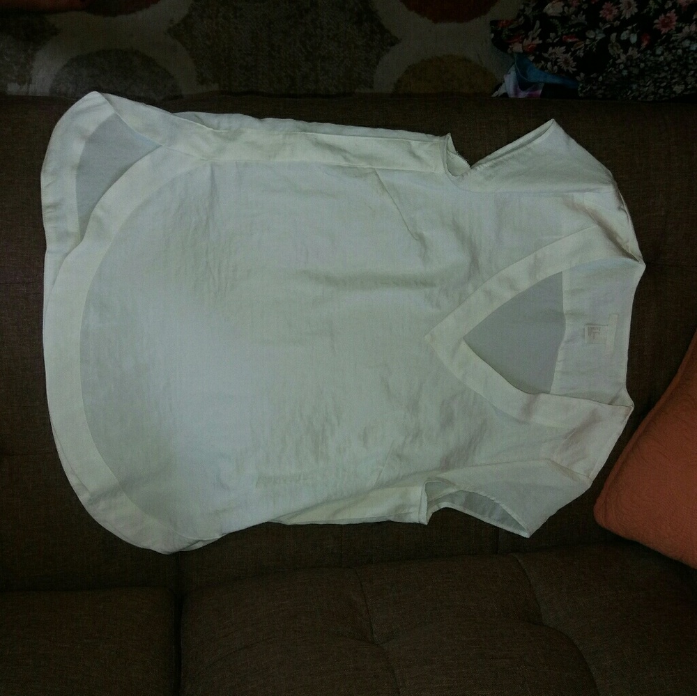 White silky top