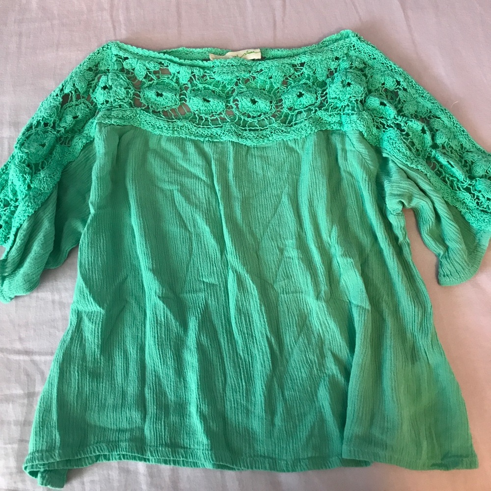 Cute turquoise top from Free People