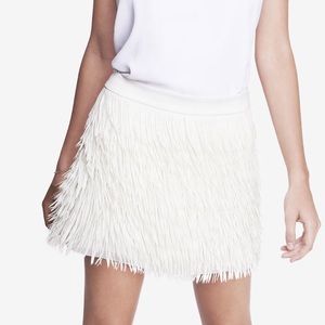 Fringe mini skirt