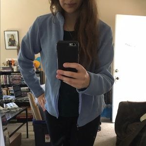 Classic LL Bean fleece, light blue, size L
