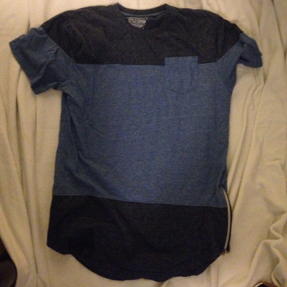 Stylo Denim Zipper Tee