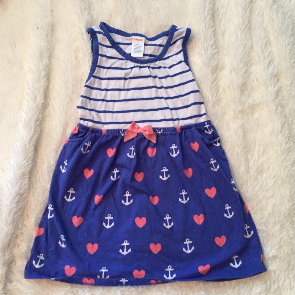 Gymboree girls dress size 6 nautical
