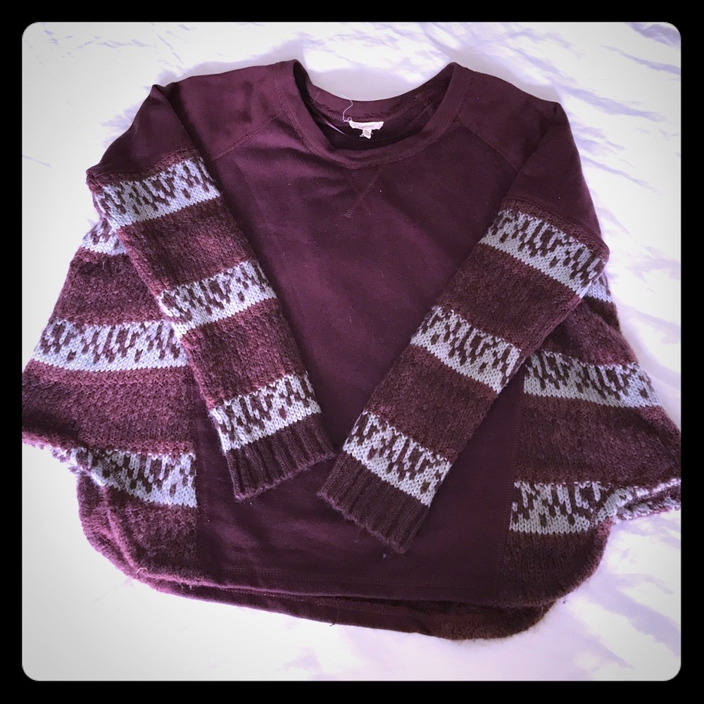 Deep Purple crew neck line sweater