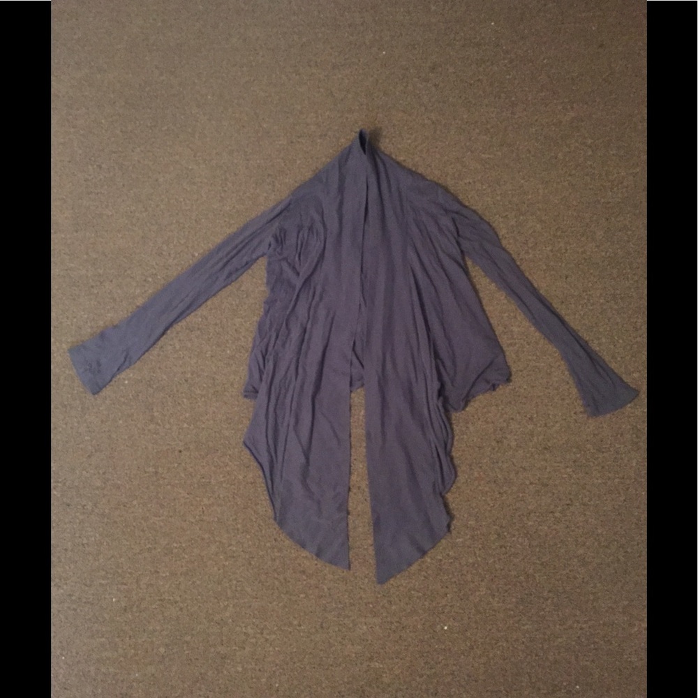 Velvet brand, Purple-Gray long front sweater