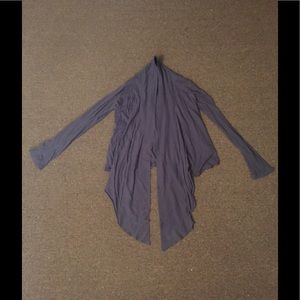 Velvet brand, Purple-Gray long front sweater