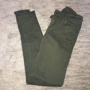 Pull & Bear Green Skinny Jeans