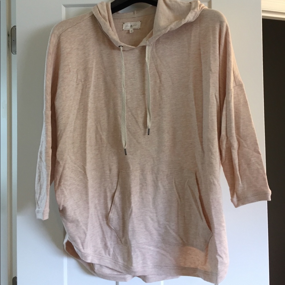 3/4 sleeve sweatshirt