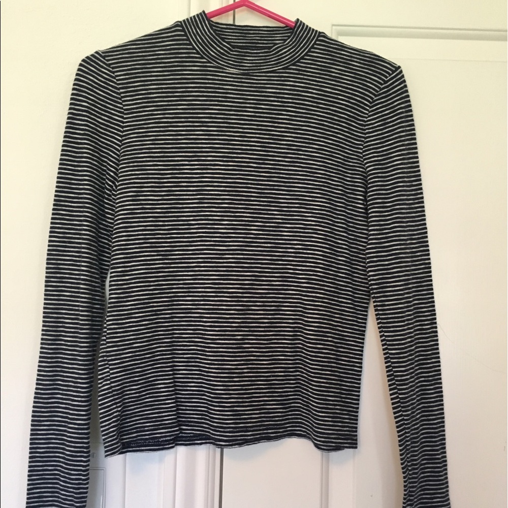 Madewell Striped Mockneck Tee