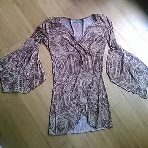 Beautiful Paisley, Bell Sleeve Top
