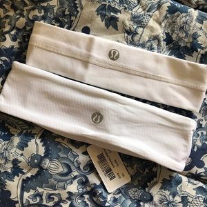 White Lululemon Headbands