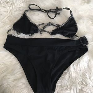 Burberry Black Bikini size S. never worn
