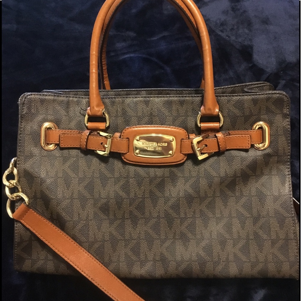 Michael Kors Logo Hamilton Handbag