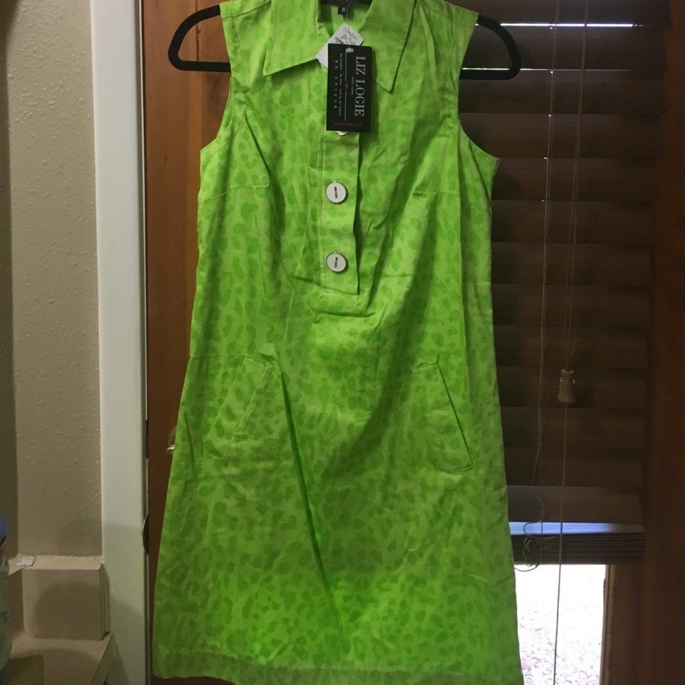 Leopard print shift dress